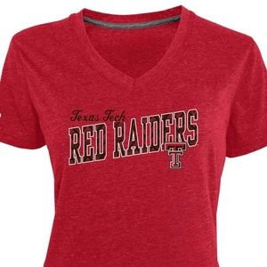 Texas Tech, TX Tech Red Raiders Women’s Fitted V-Neck Tee TT